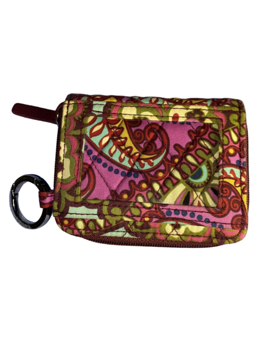 Women's Vera Bradley Wallet One Size Pink Brown Paisley